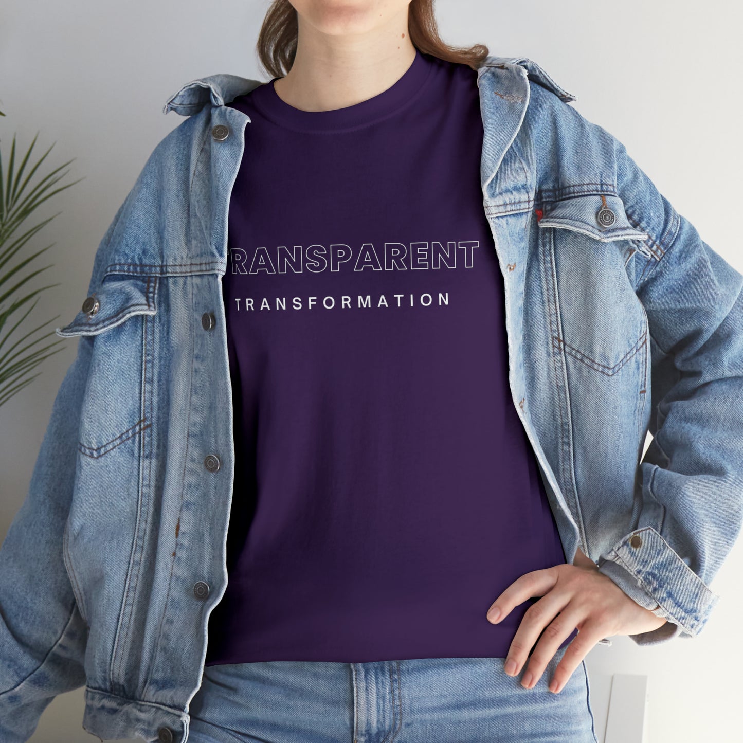 Transparent Transformation Unisex Heavy Cotton Tee