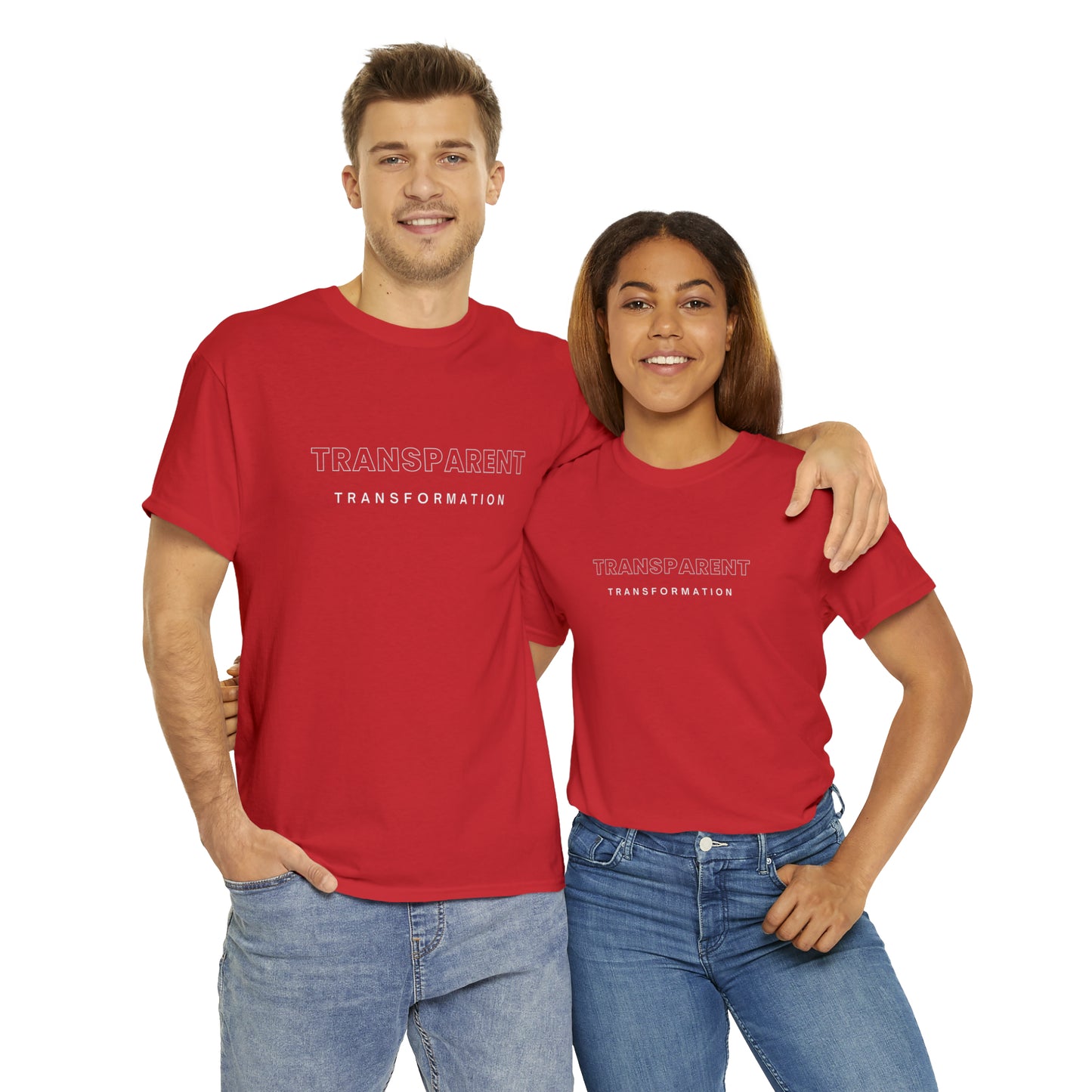 Transparent Transformation Unisex Heavy Cotton Tee