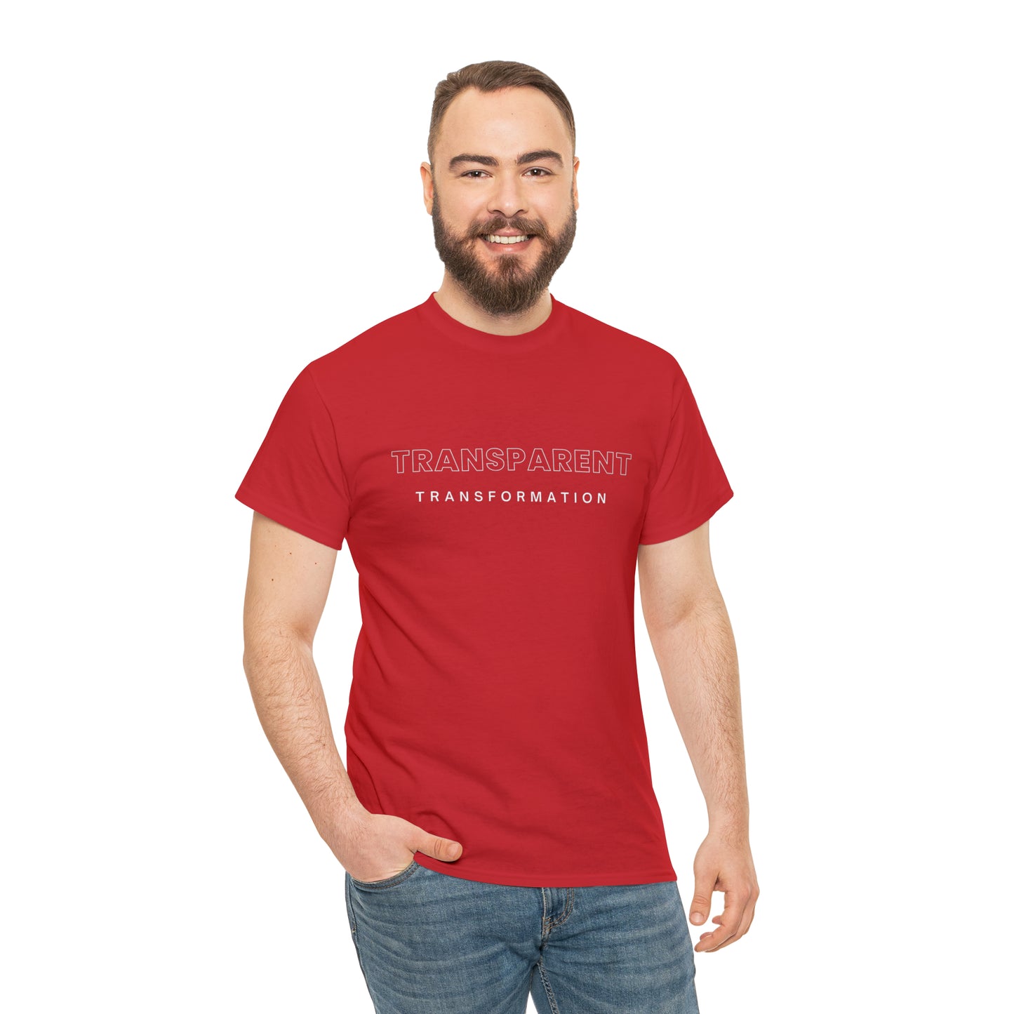 Transparent Transformation Unisex Heavy Cotton Tee