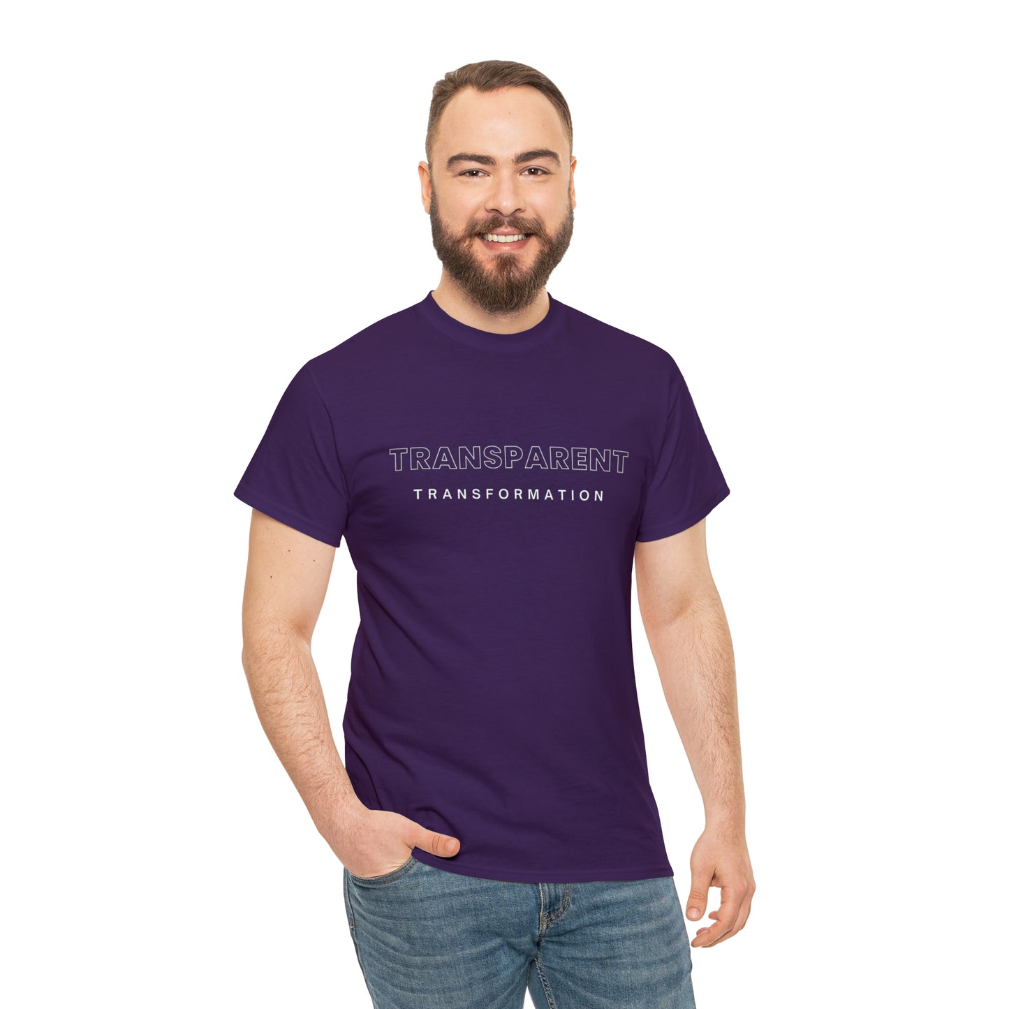 Transparent Transformation Unisex Heavy Cotton Tee