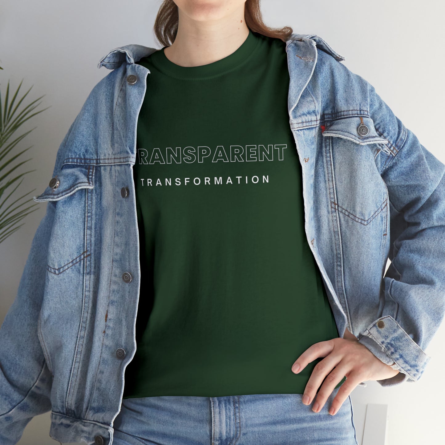 Transparent Transformation Unisex Heavy Cotton Tee