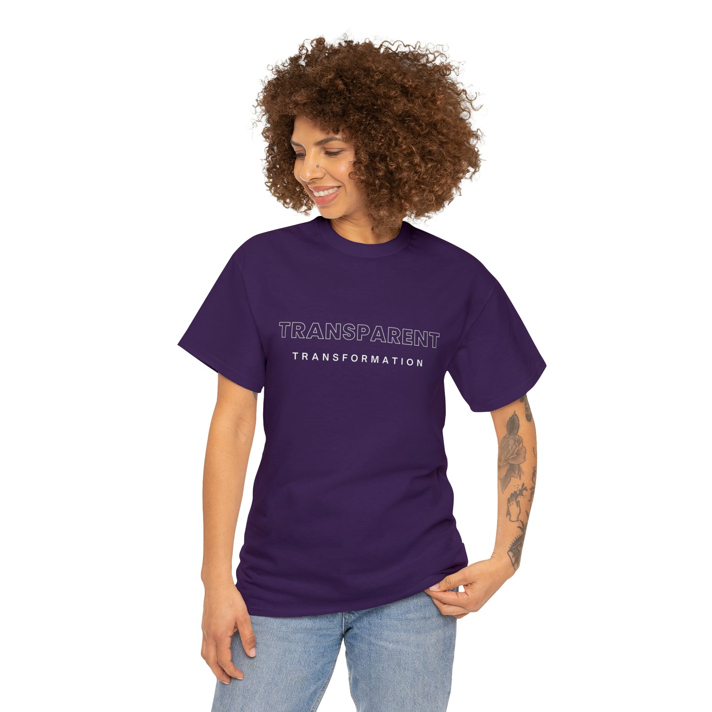 Transparent Transformation Unisex Heavy Cotton Tee