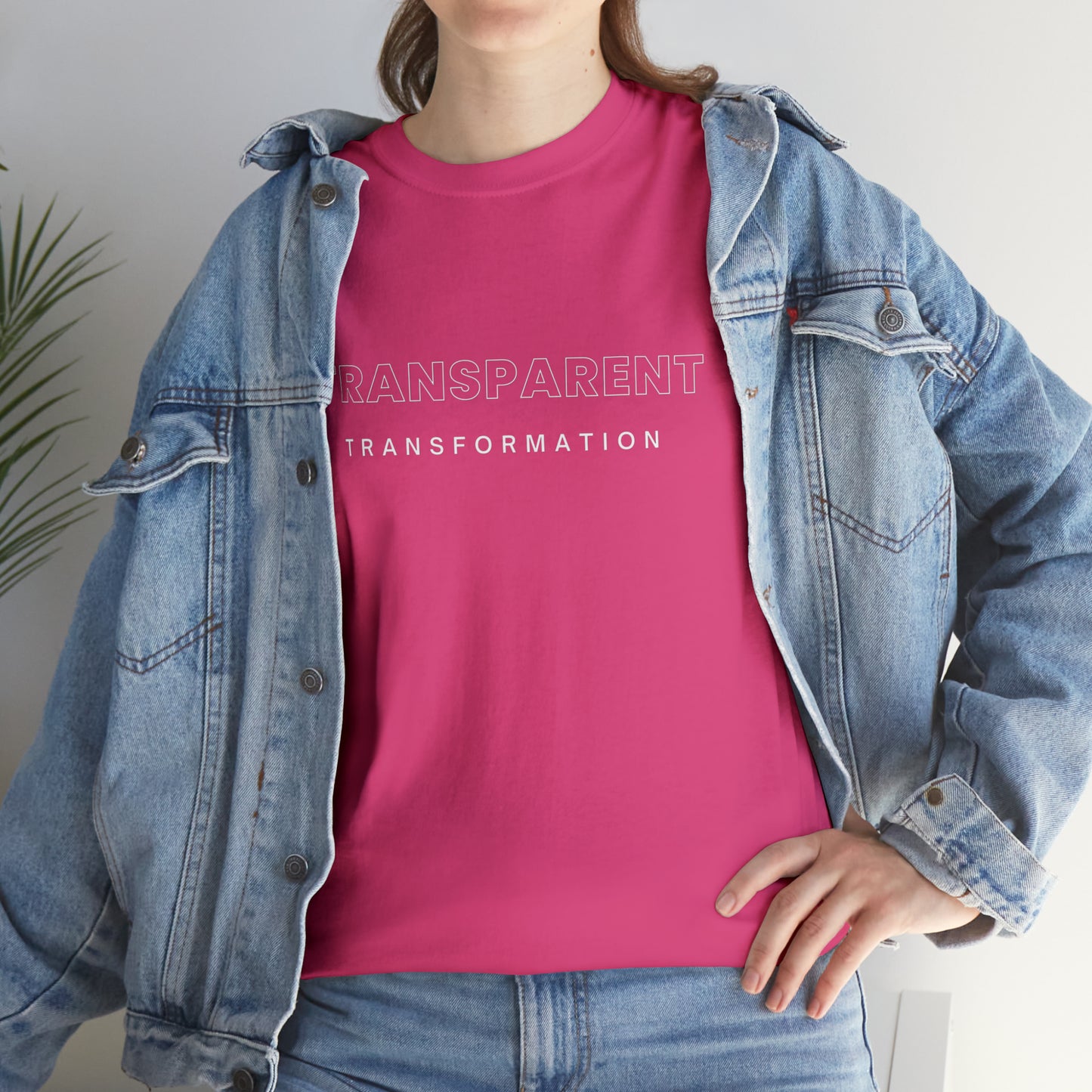 Transparent Transformation Unisex Heavy Cotton Tee