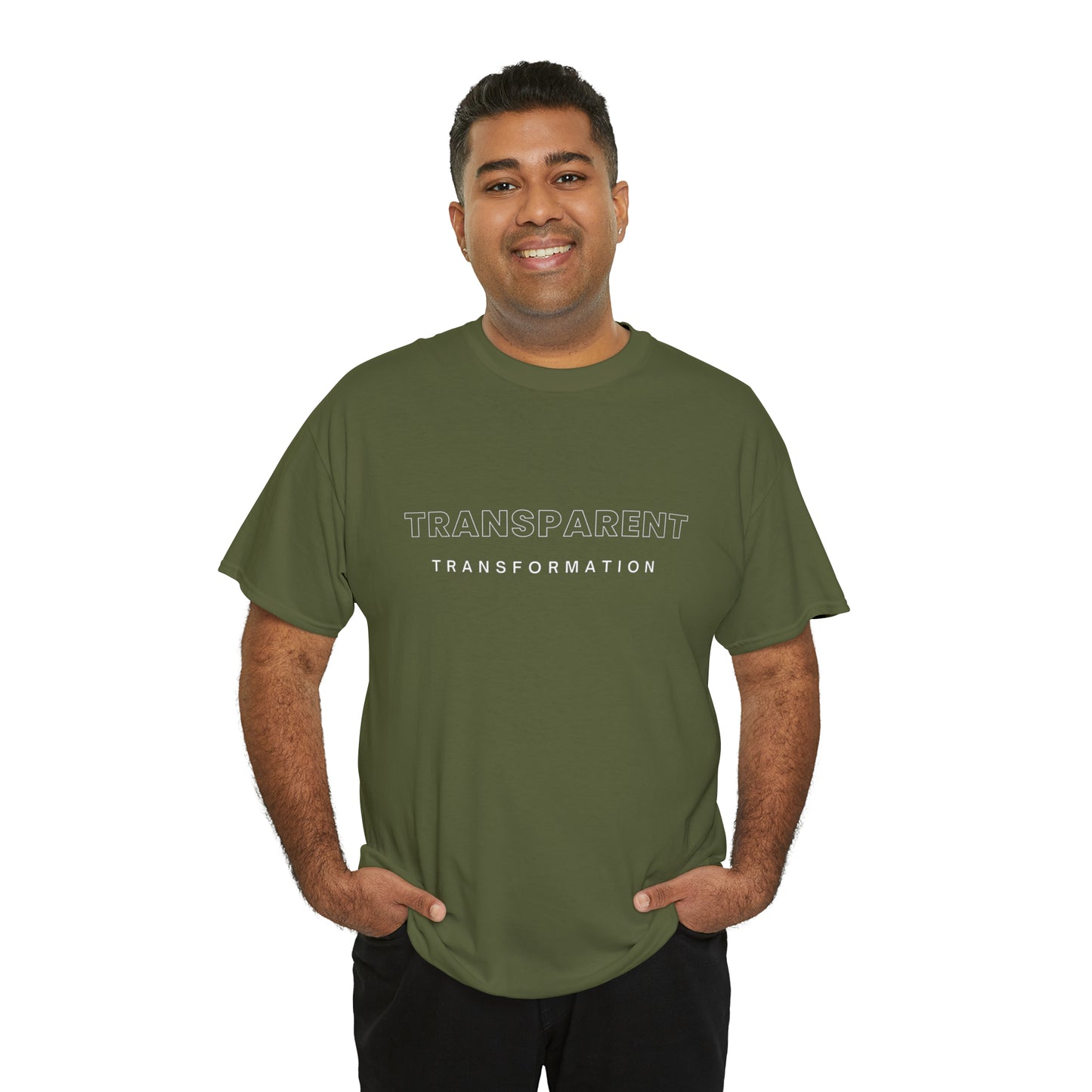 Transparent Transformation Unisex Heavy Cotton Tee