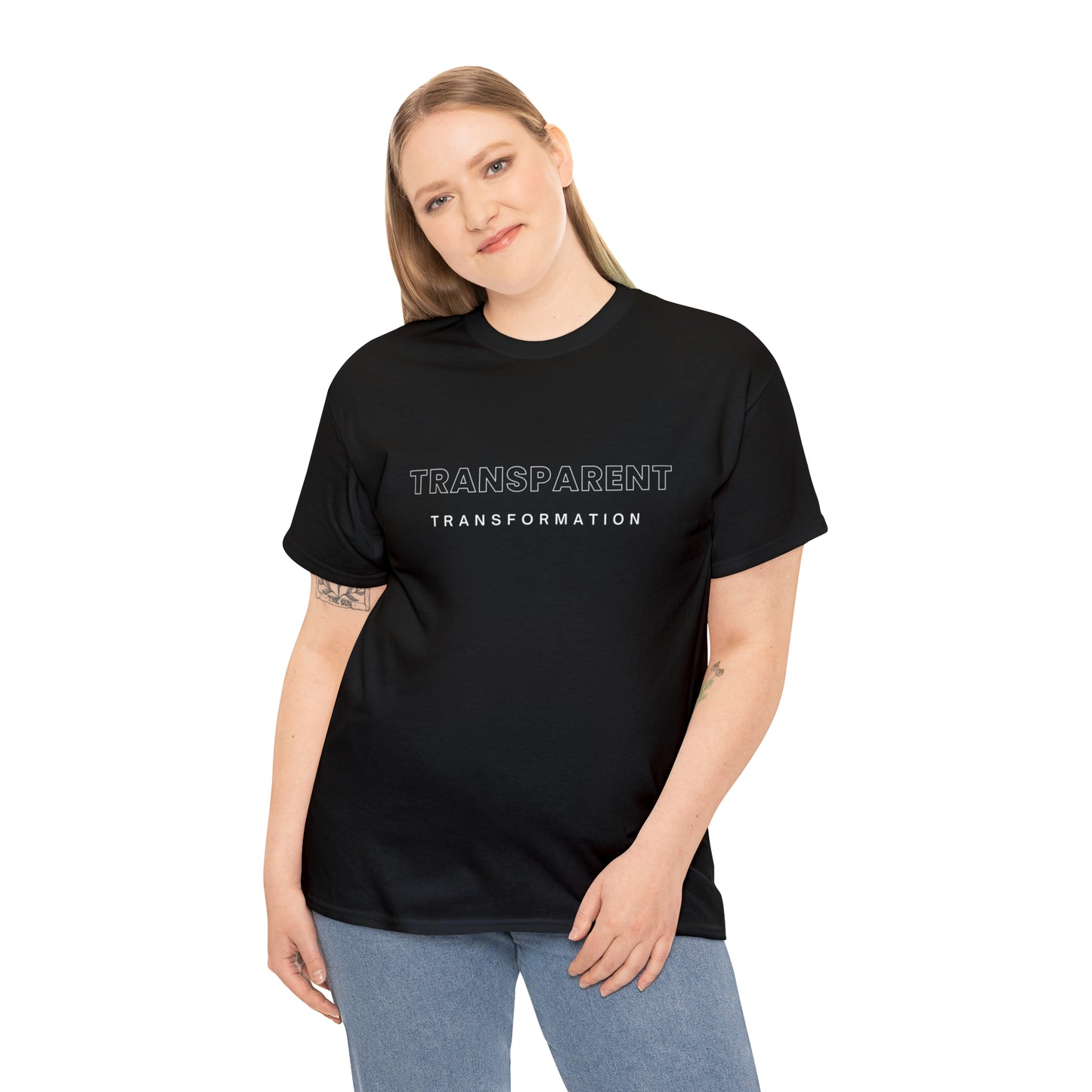 Transparent Transformation Unisex Heavy Cotton Tee