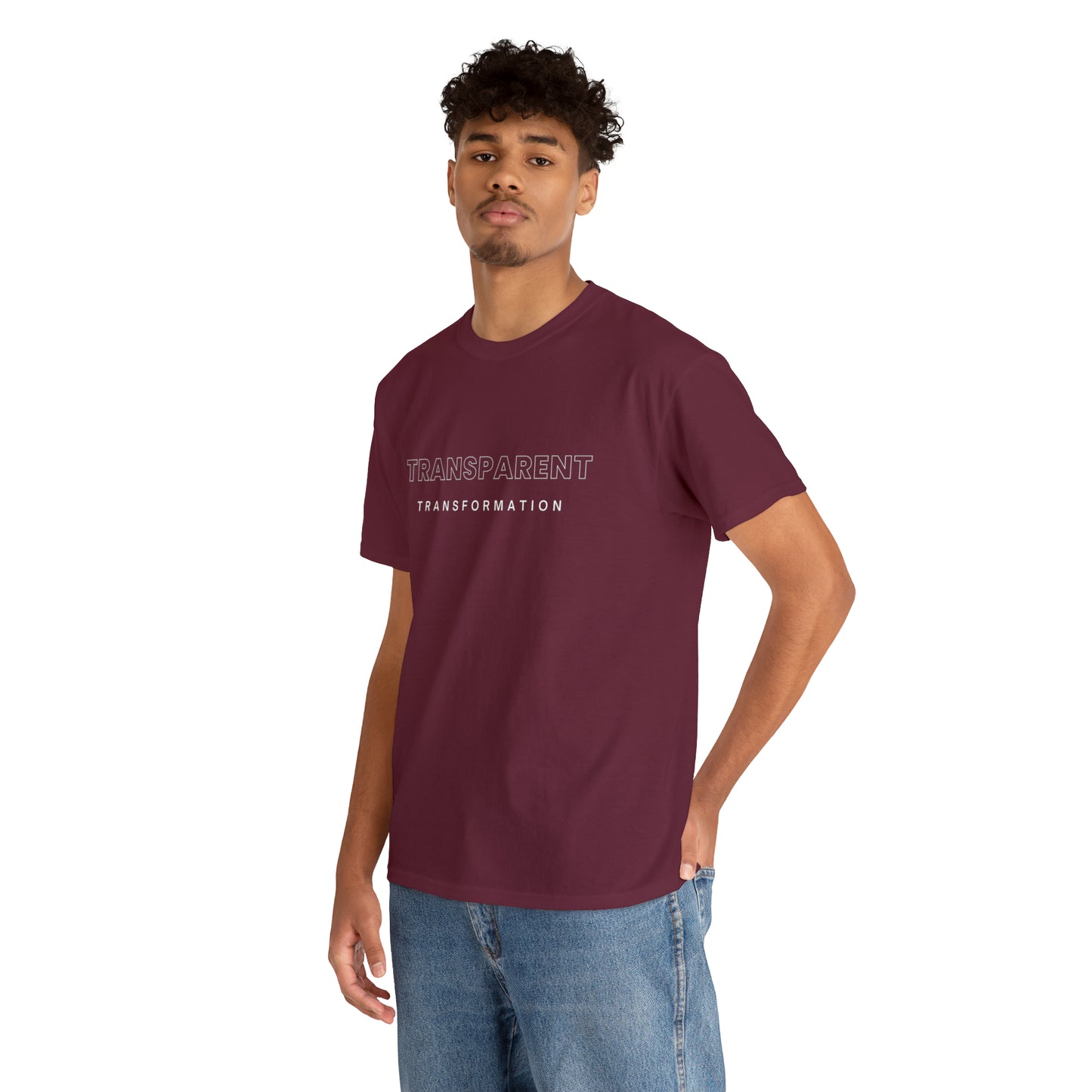 Transparent Transformation Unisex Heavy Cotton Tee
