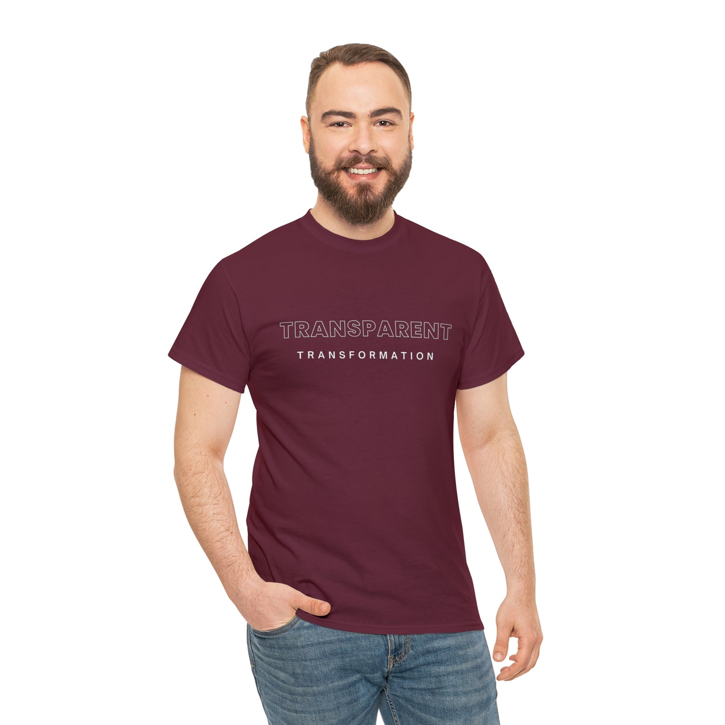Transparent Transformation Unisex Heavy Cotton Tee