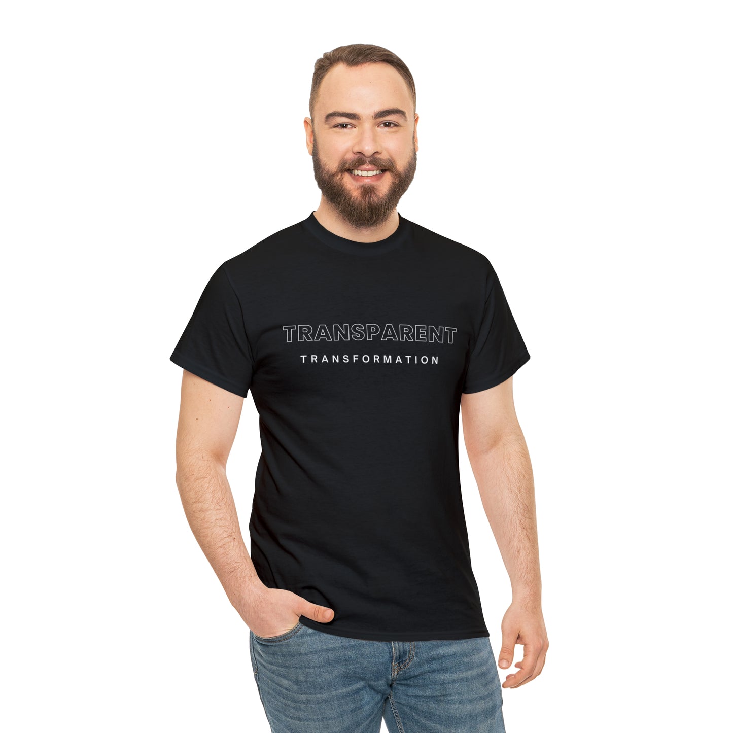 Transparent Transformation Unisex Heavy Cotton Tee