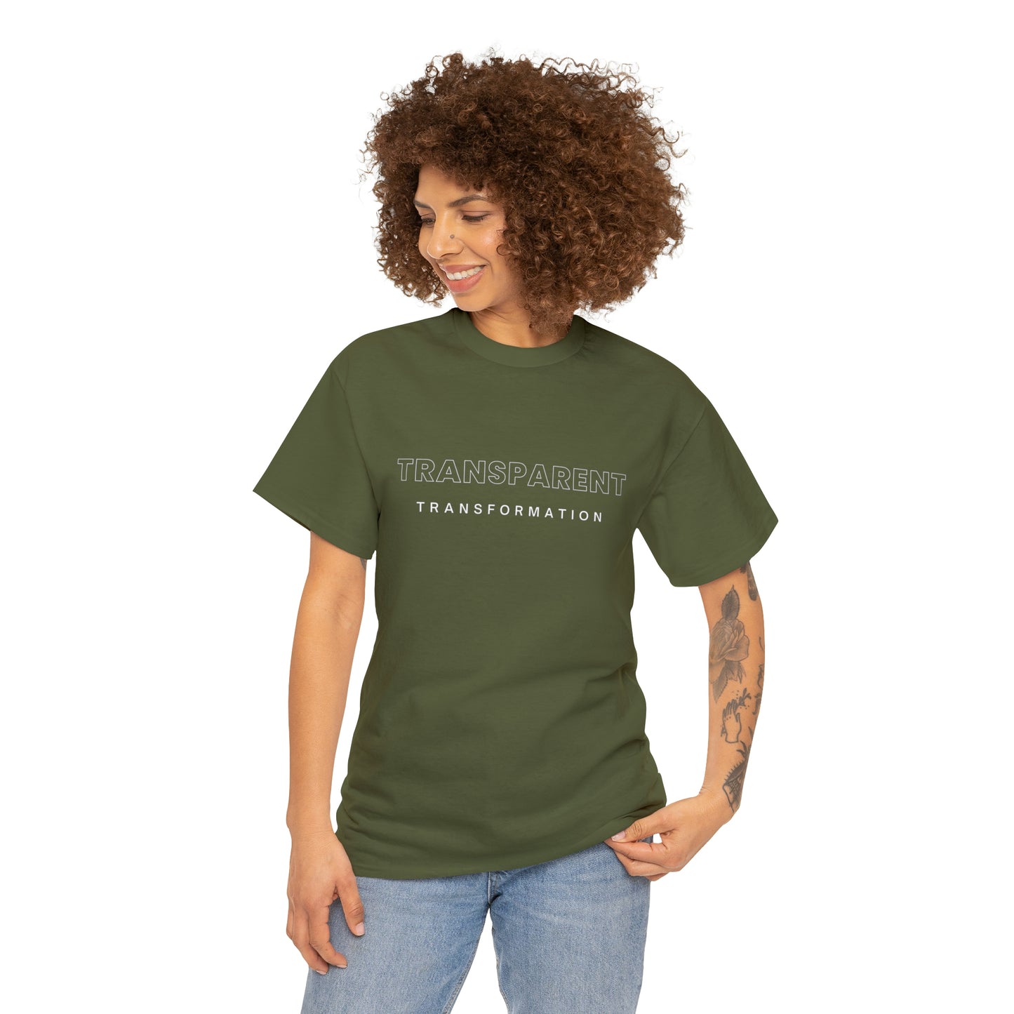 Transparent Transformation Unisex Heavy Cotton Tee