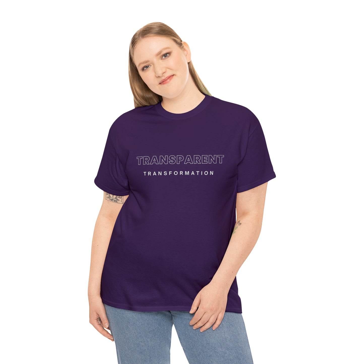 Transparent Transformation Unisex Heavy Cotton Tee