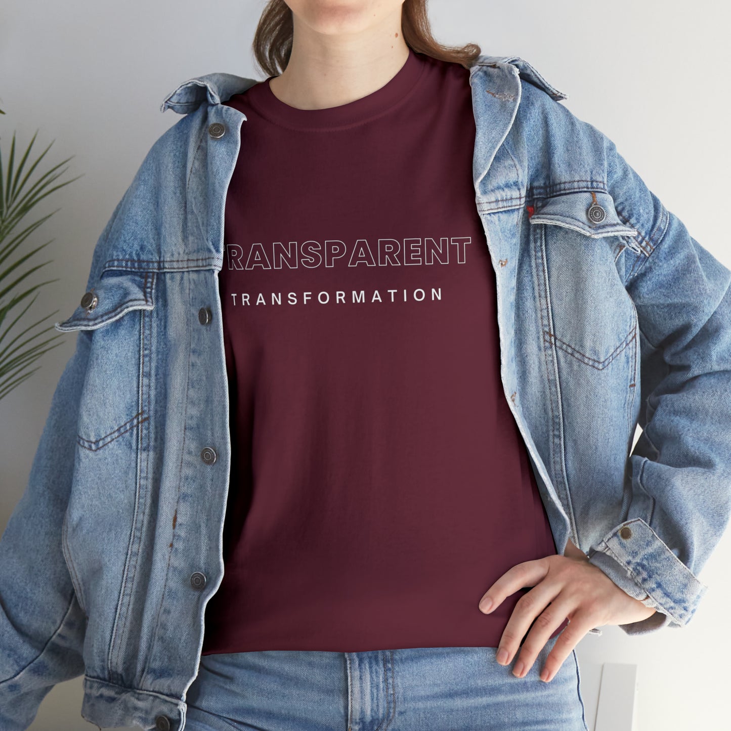 Transparent Transformation Unisex Heavy Cotton Tee