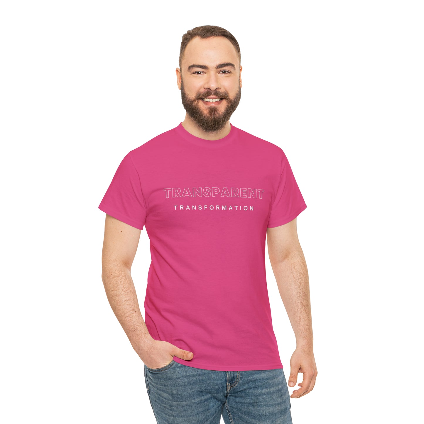 Transparent Transformation Unisex Heavy Cotton Tee