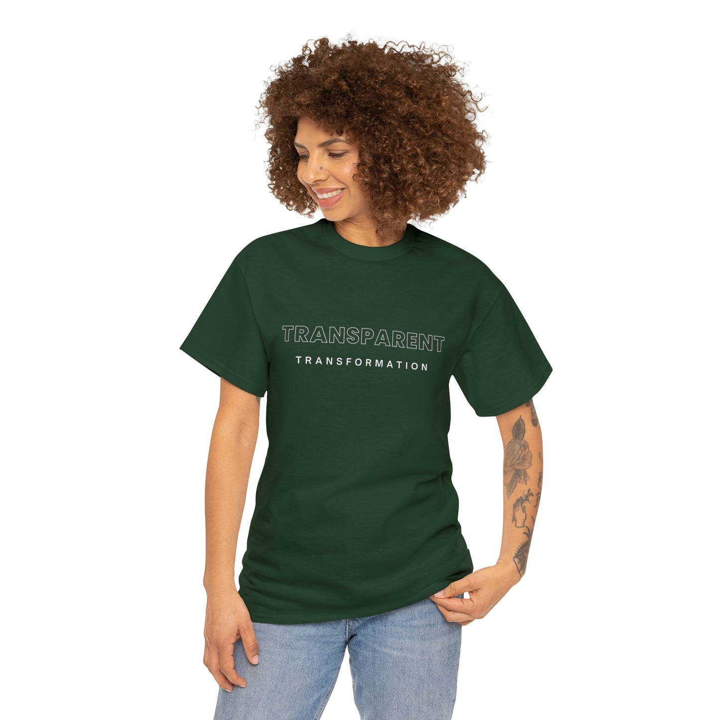 Transparent Transformation Unisex Heavy Cotton Tee