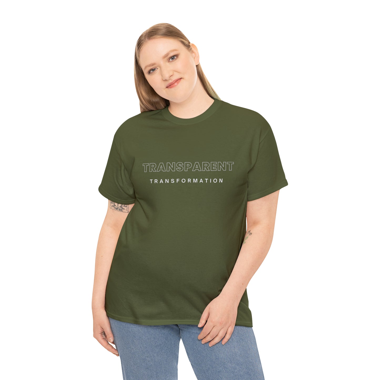 Transparent Transformation Unisex Heavy Cotton Tee