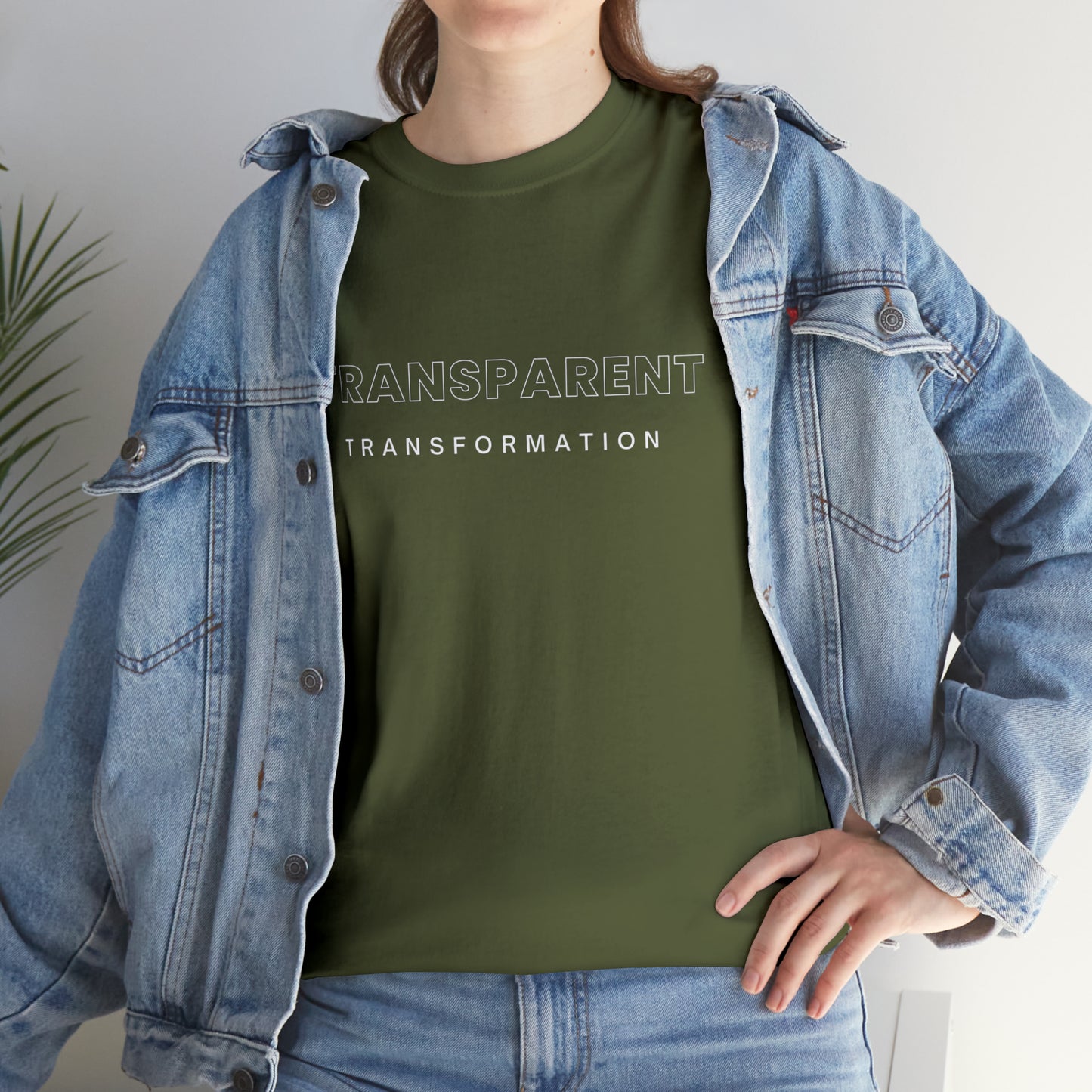 Transparent Transformation Unisex Heavy Cotton Tee