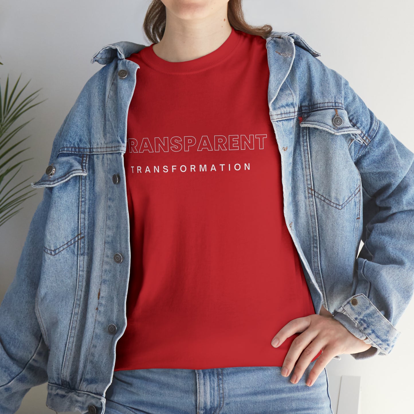 Transparent Transformation Unisex Heavy Cotton Tee