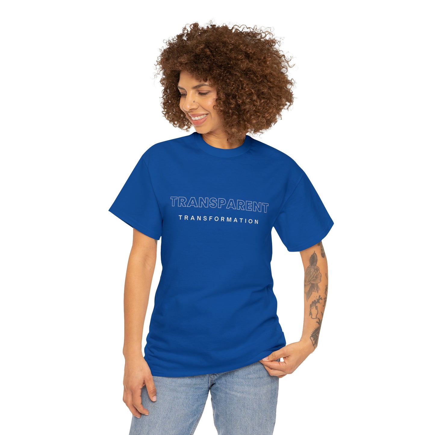 Transparent Transformation Unisex Heavy Cotton Tee