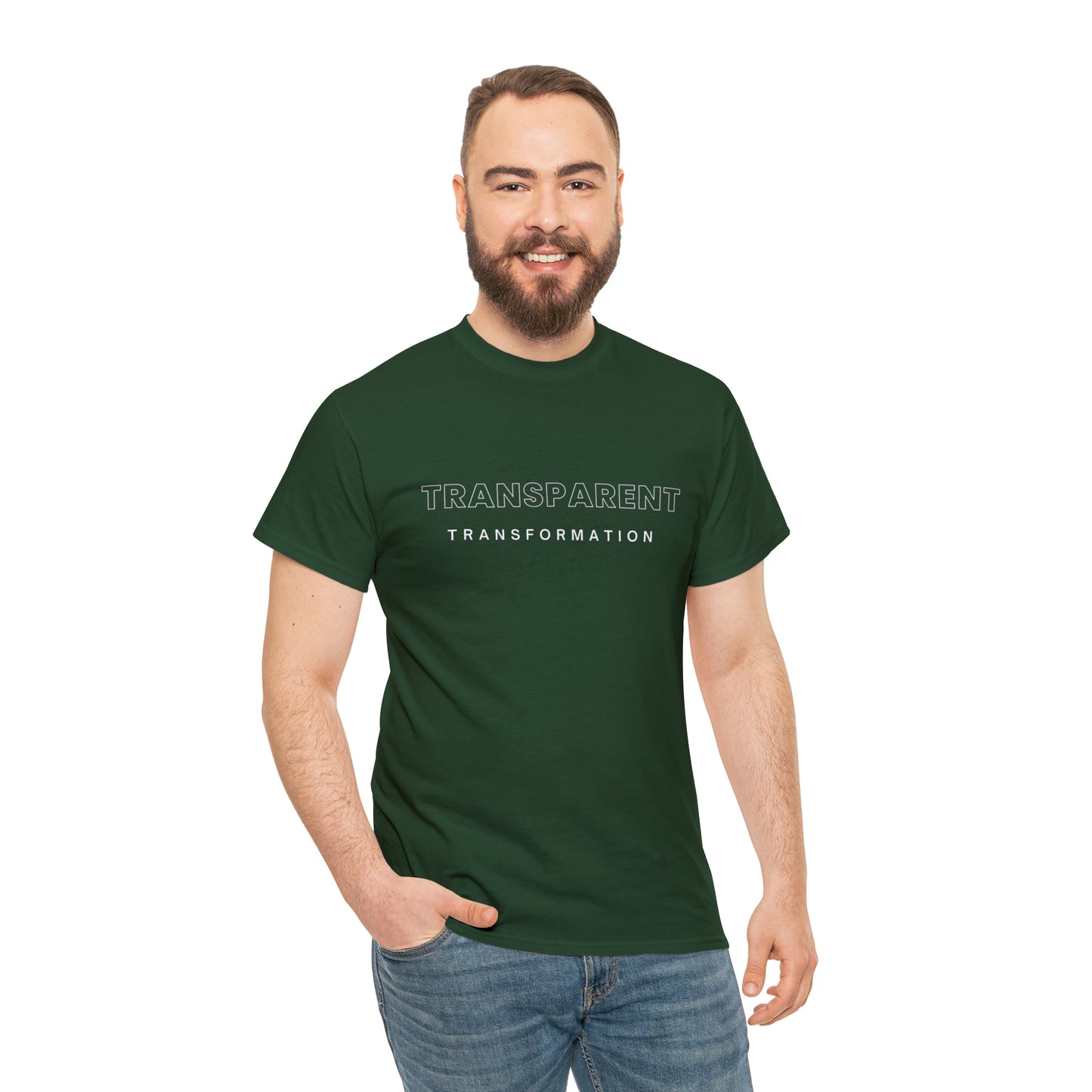 Transparent Transformation Unisex Heavy Cotton Tee
