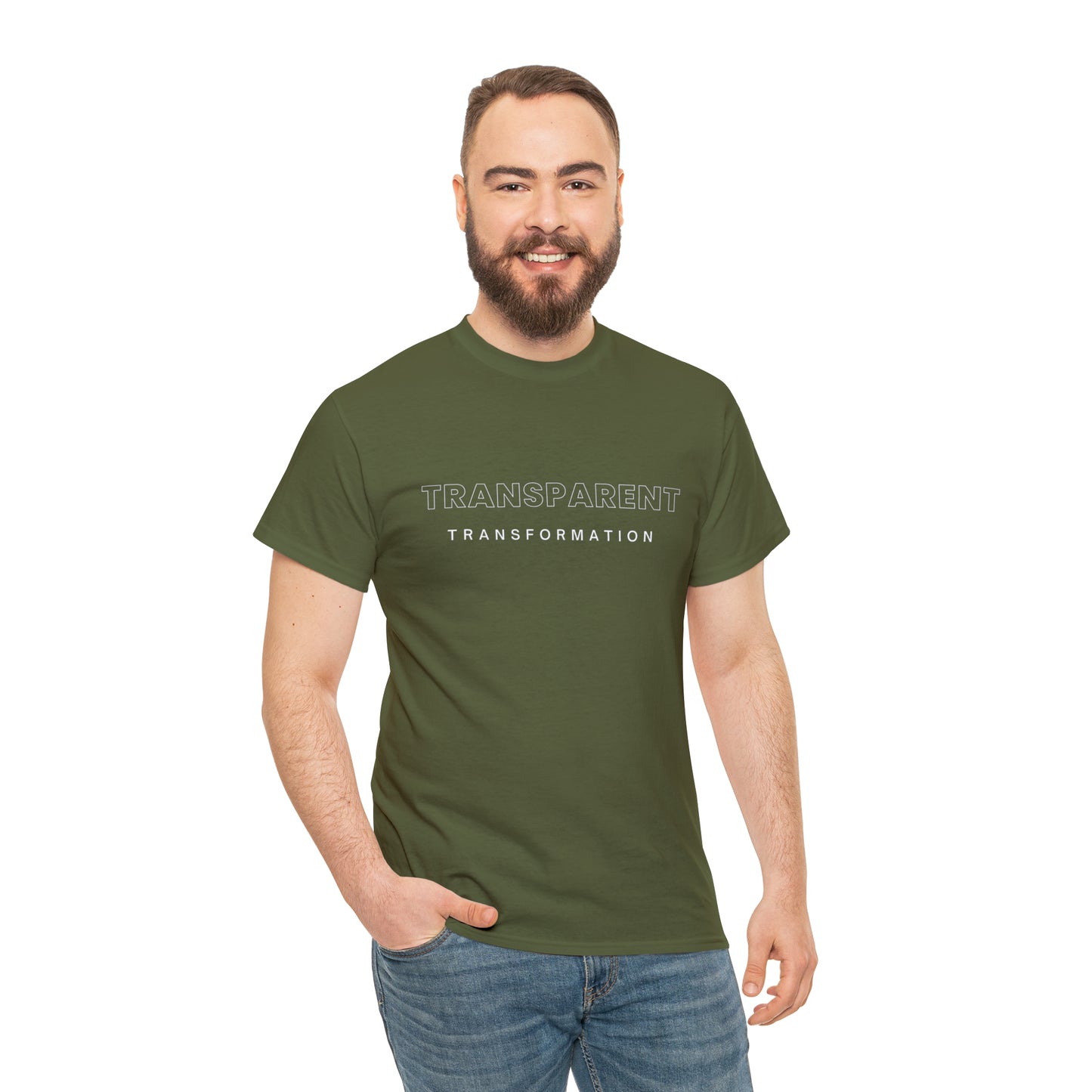 Transparent Transformation Unisex Heavy Cotton Tee