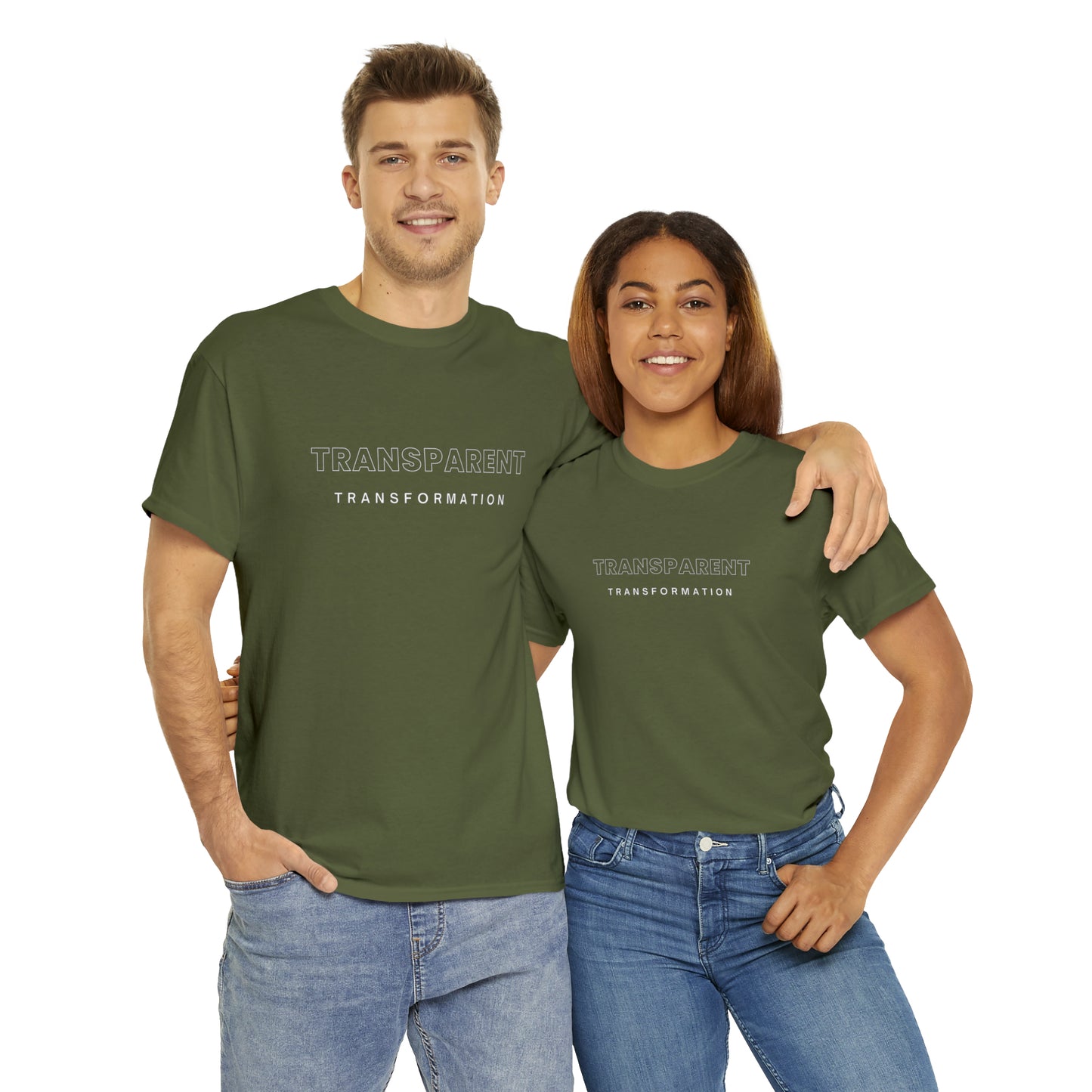 Transparent Transformation Unisex Heavy Cotton Tee