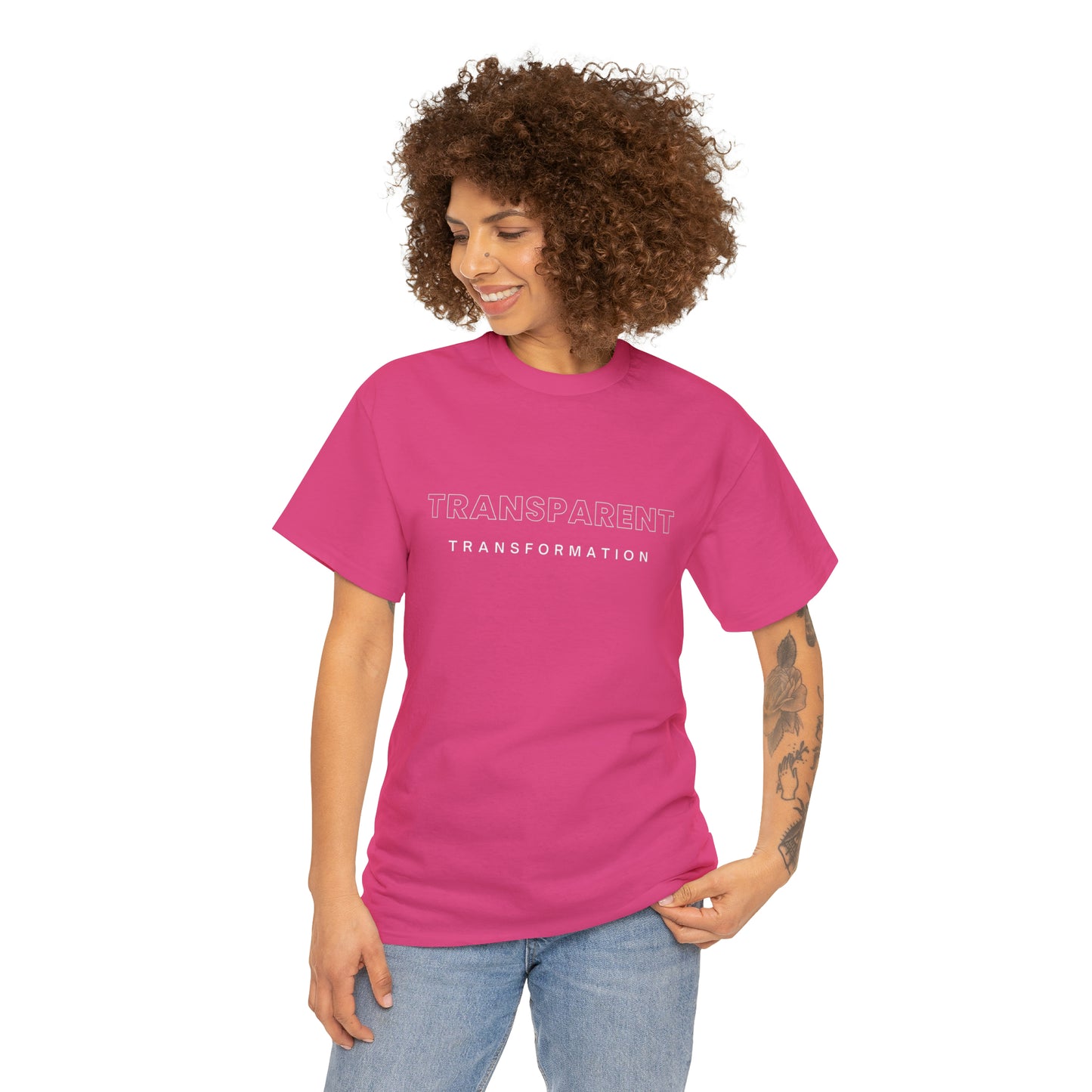 Transparent Transformation Unisex Heavy Cotton Tee