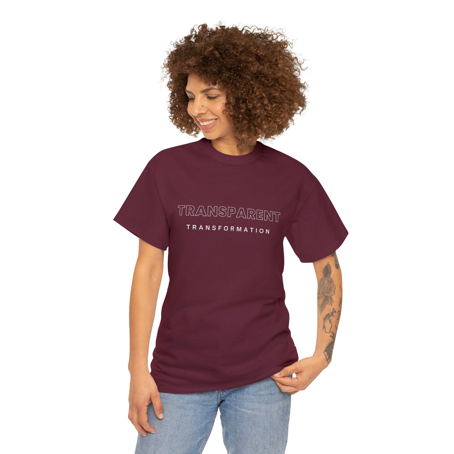 Transparent Transformation Unisex Heavy Cotton Tee