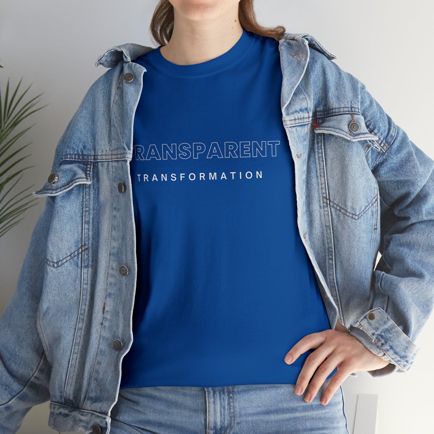 Transparent Transformation Unisex Heavy Cotton Tee
