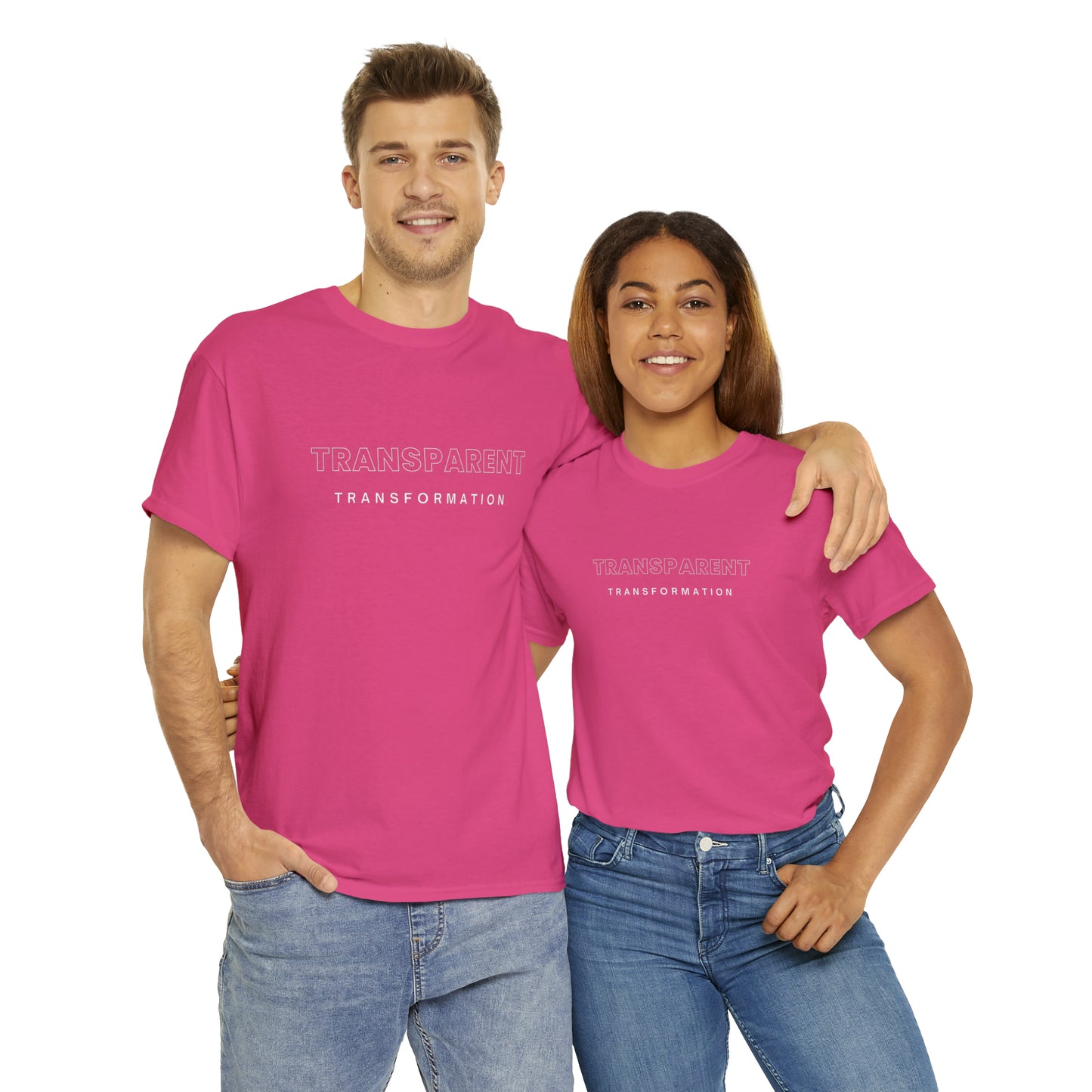 Transparent Transformation Unisex Heavy Cotton Tee