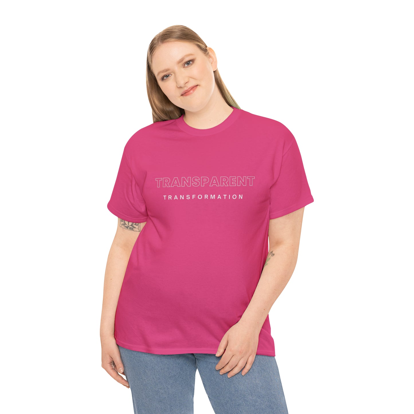 Transparent Transformation Unisex Heavy Cotton Tee