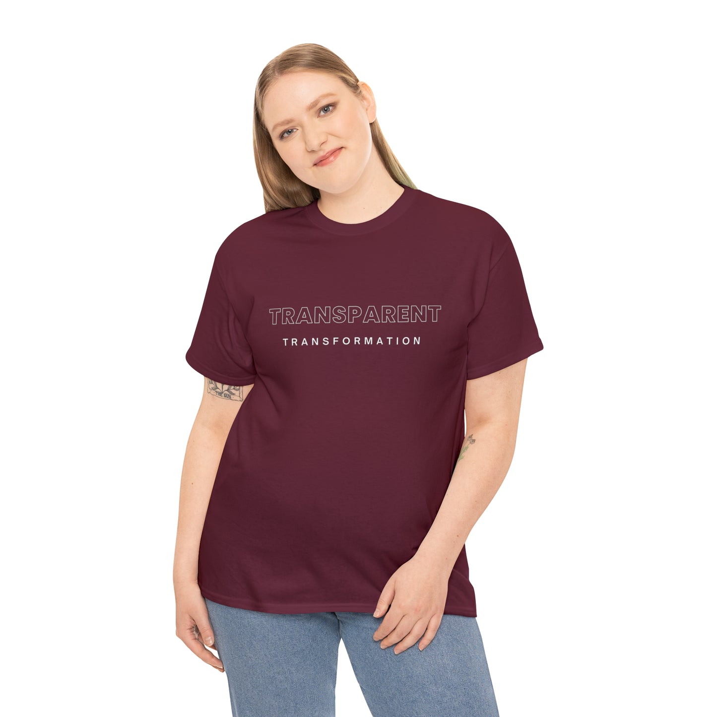 Transparent Transformation Unisex Heavy Cotton Tee