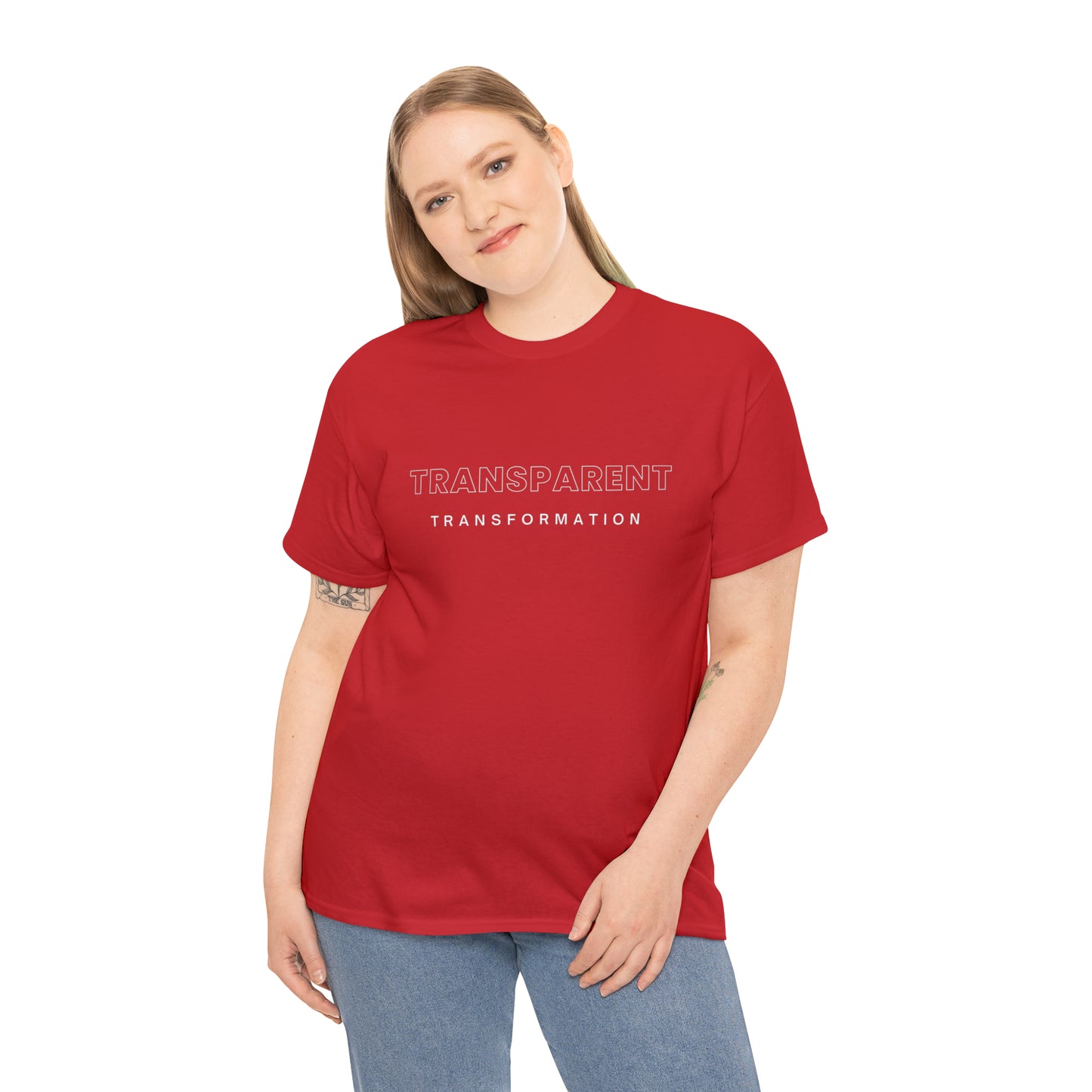 Transparent Transformation Unisex Heavy Cotton Tee