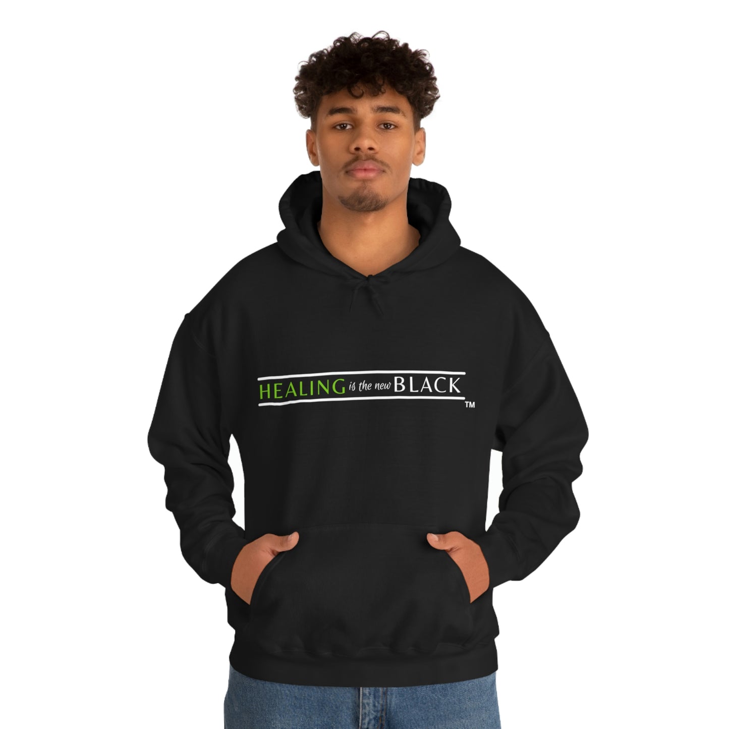 Healing is the new BLACK unisex Heavy Blend™ Hooded Sweatshirt