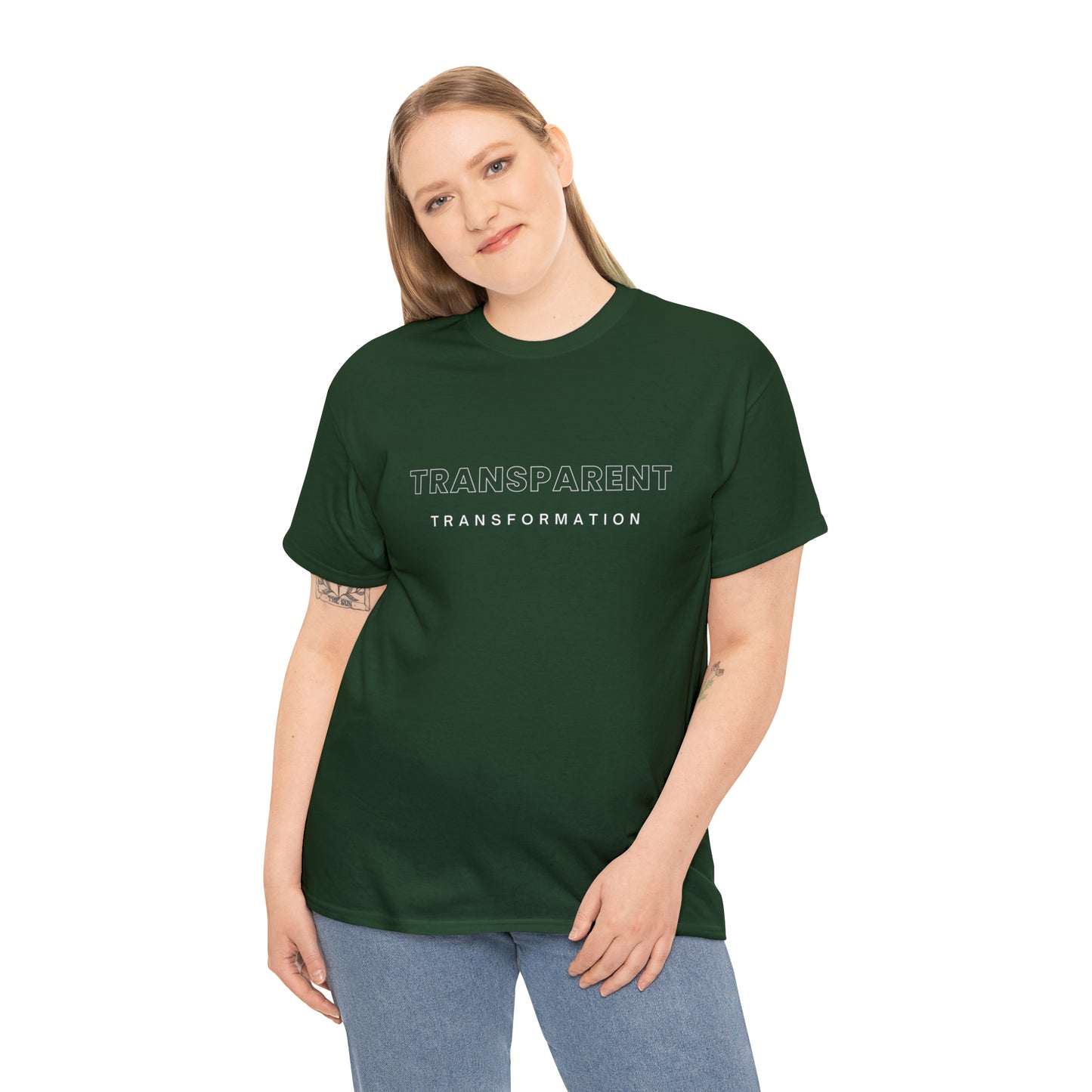 Transparent Transformation Unisex Heavy Cotton Tee