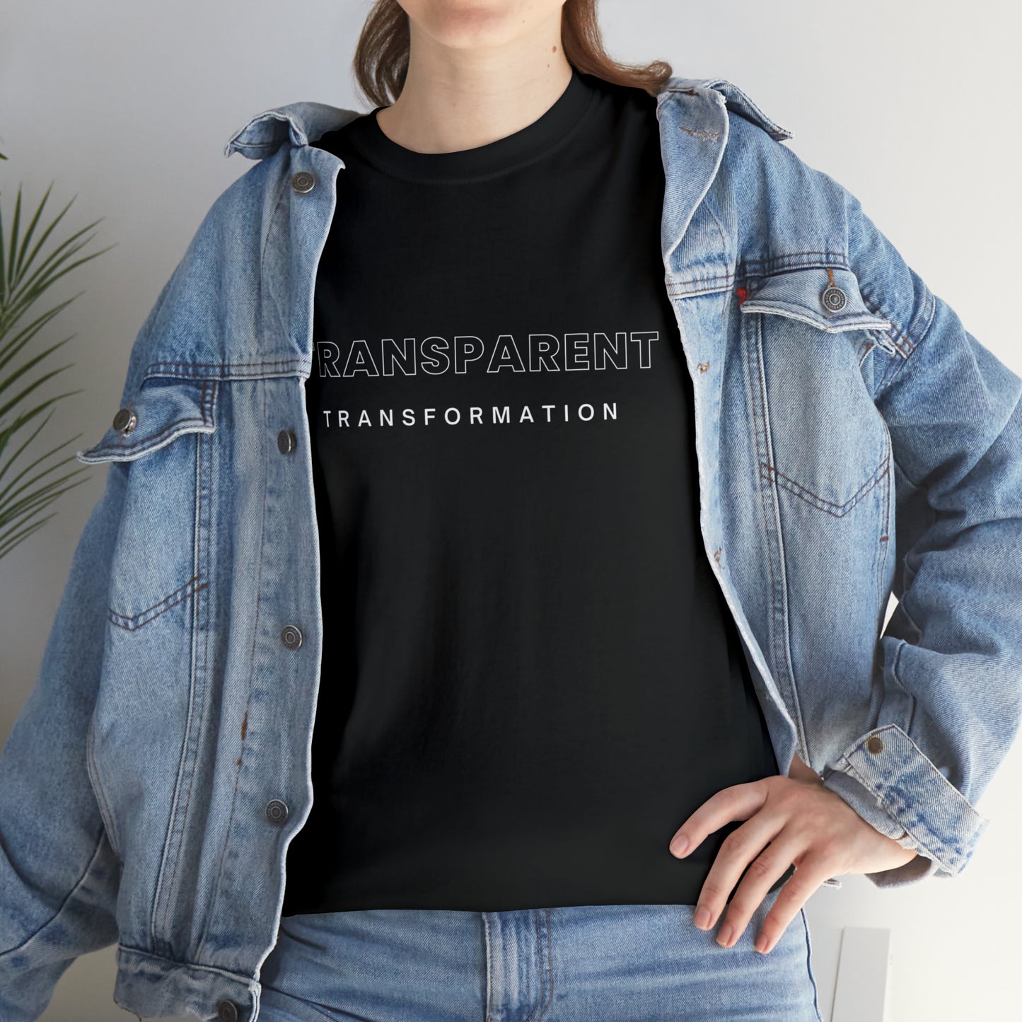 Transparent Transformation Unisex Heavy Cotton Tee