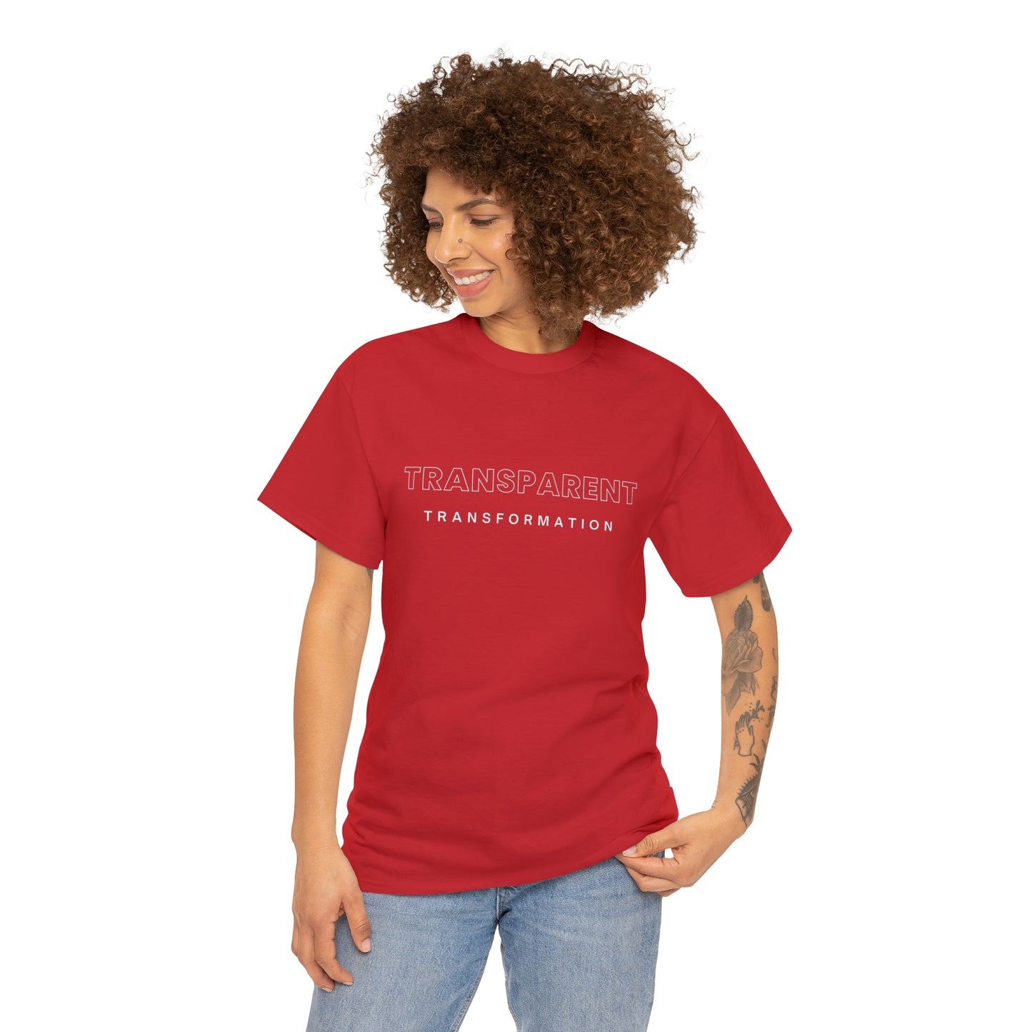 Transparent Transformation Unisex Heavy Cotton Tee
