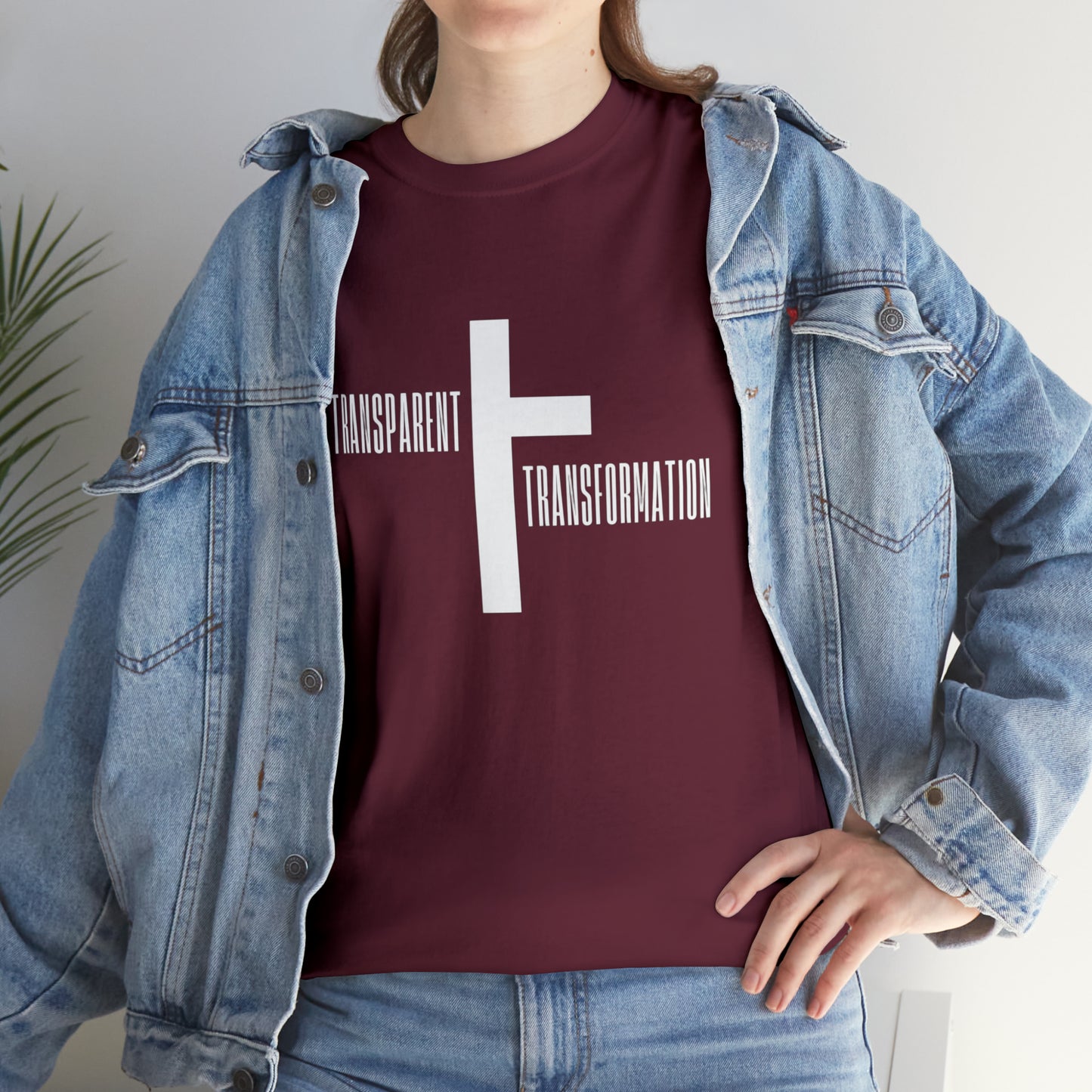 Transparent Transformation Unisex Heavy Cotton Tee