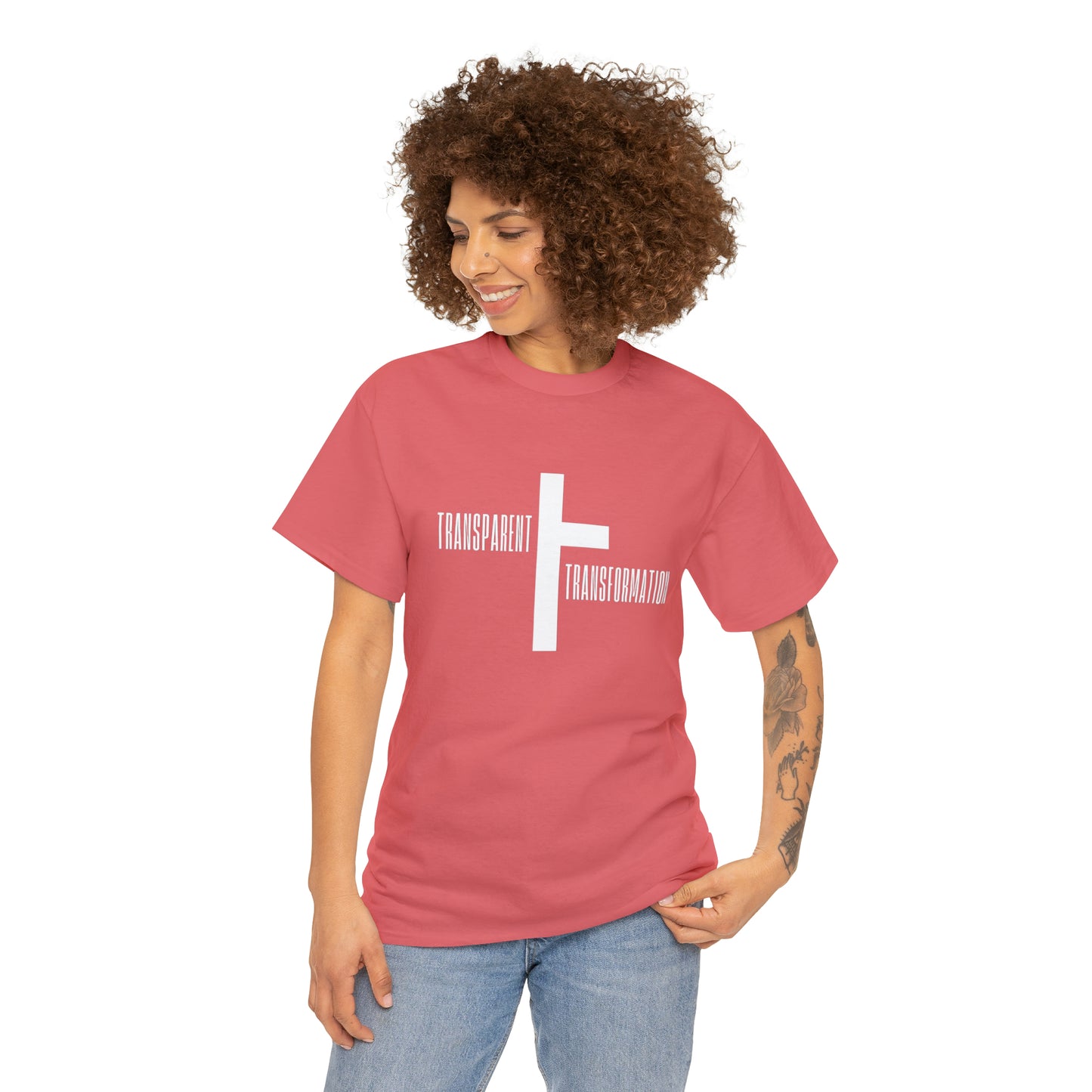 Transparent Transformation Unisex Heavy Cotton Tee