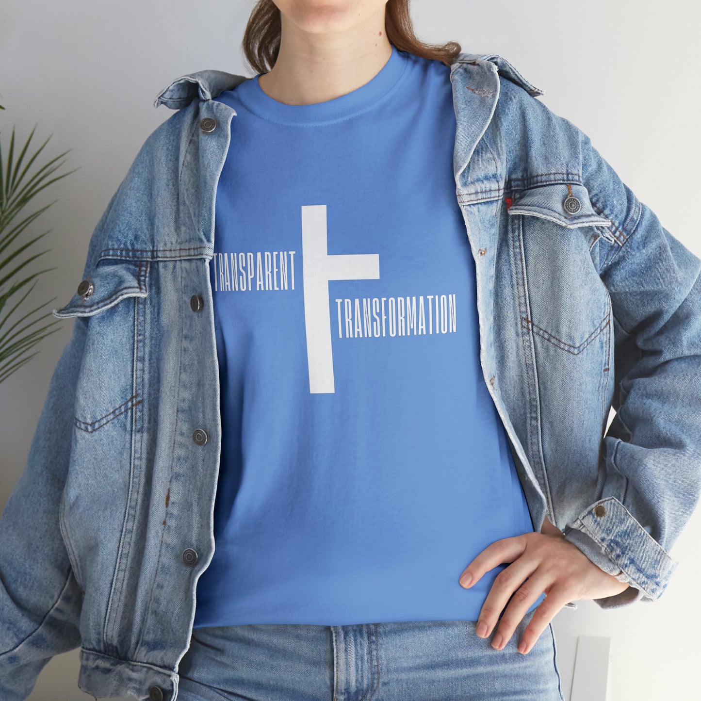 Transparent Transformation Unisex Heavy Cotton Tee