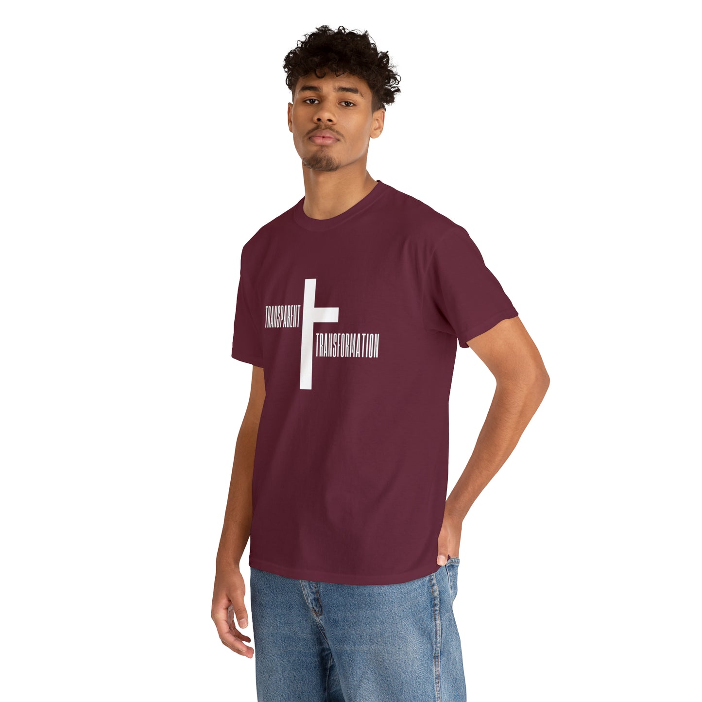 Transparent Transformation Unisex Heavy Cotton Tee