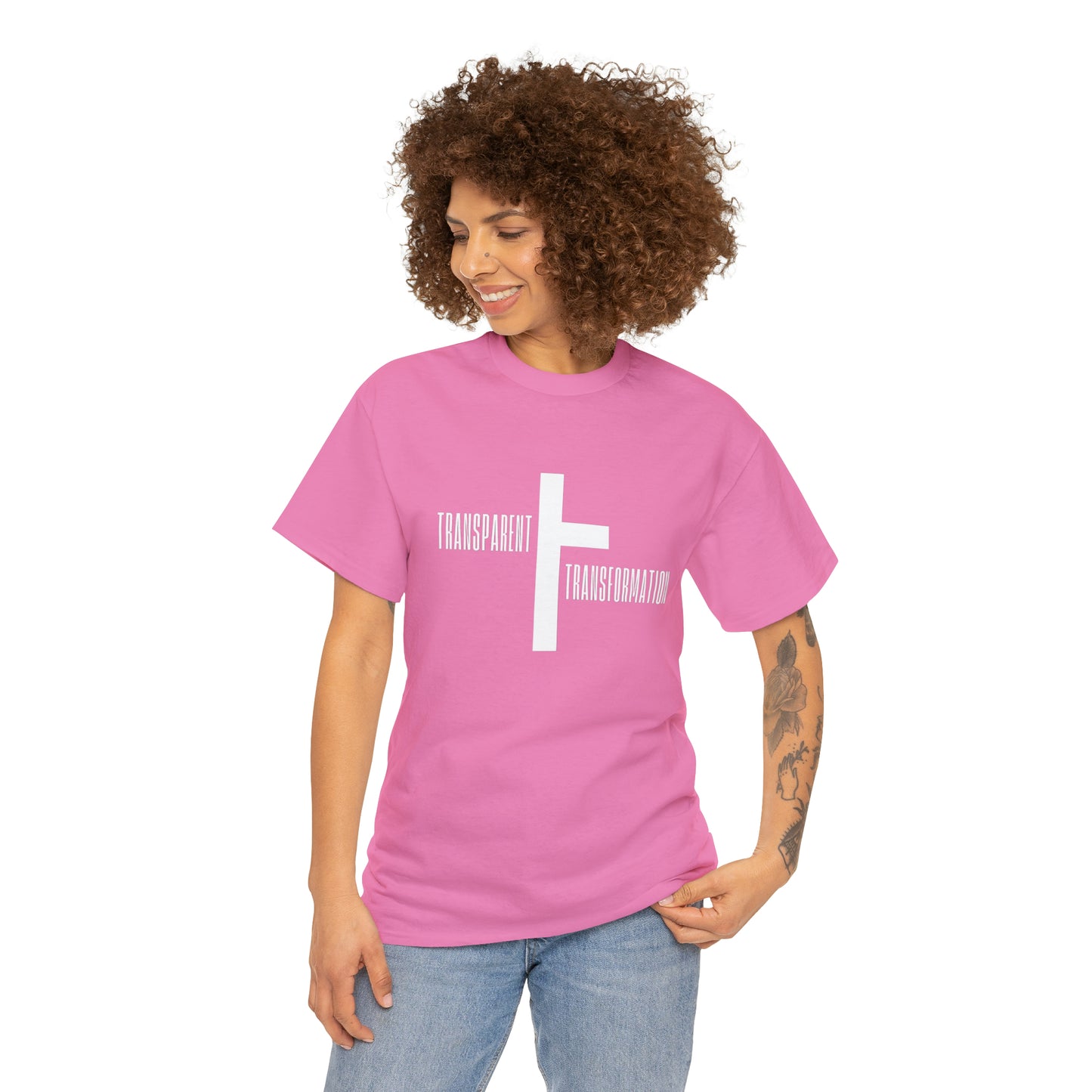 Transparent Transformation Unisex Heavy Cotton Tee